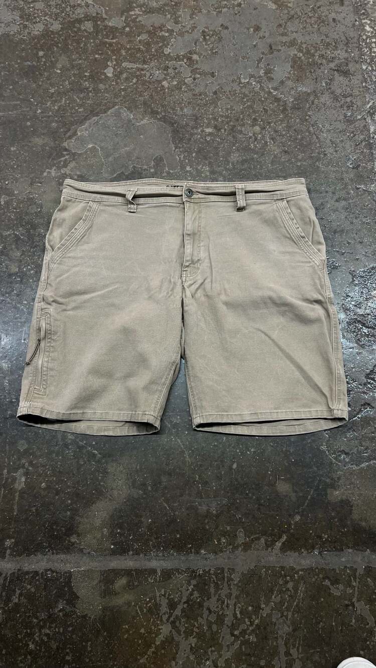 Caterpillar Work Shorts Size 42 Tan Utility Canvas Cargo